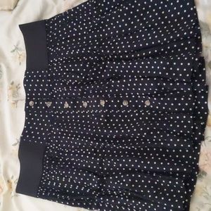 Vintage Y2K American Eagle Button Up Polka Dot Mini Skirt